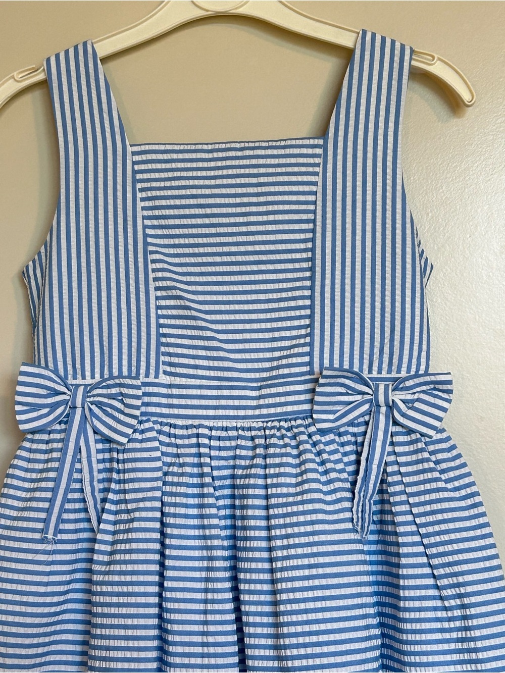 Sz8 Next Stripe Bow Detail Dress - Picture 2 of 7